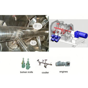 2017 LDH-Serie Coulter Typ Mischmaschine, SS Zementmischer zum Verkauf, horizontale Pulver Mischprozess